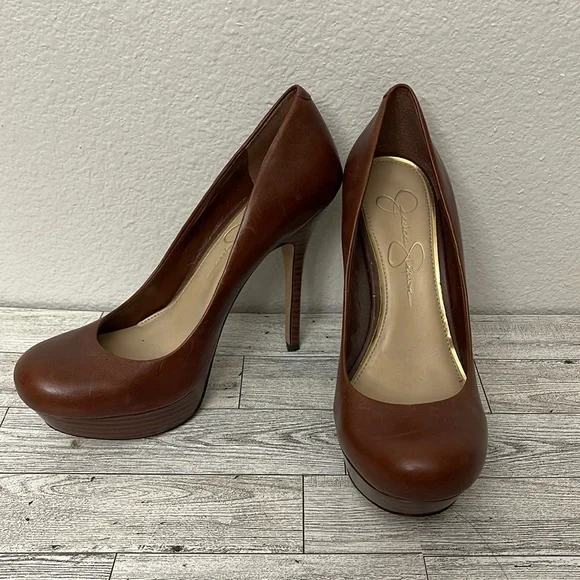 Jessica Simpson Shoes Jessica Simpson Cognac Brown Heels Size